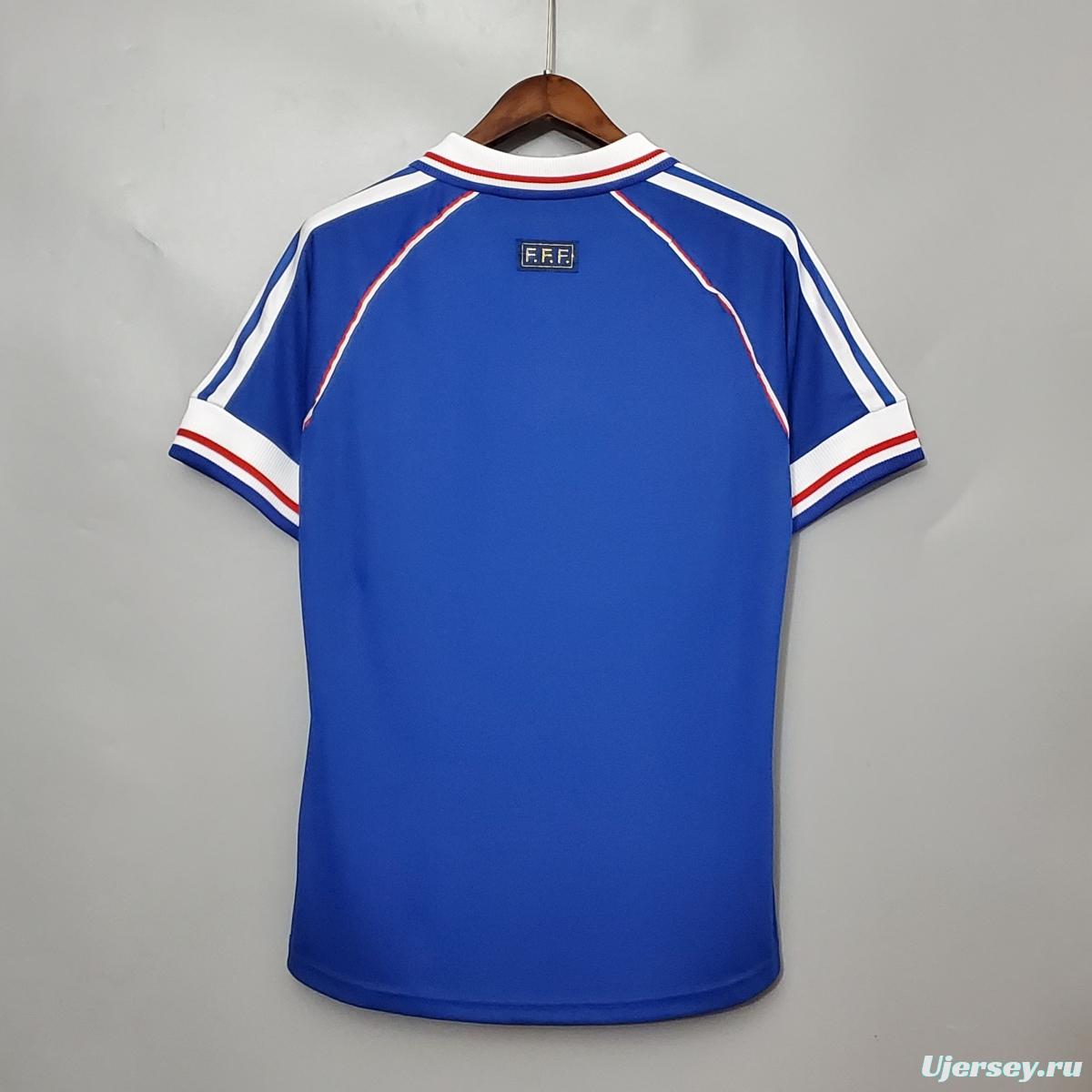 Retro 1998 France home Soccer Jersey