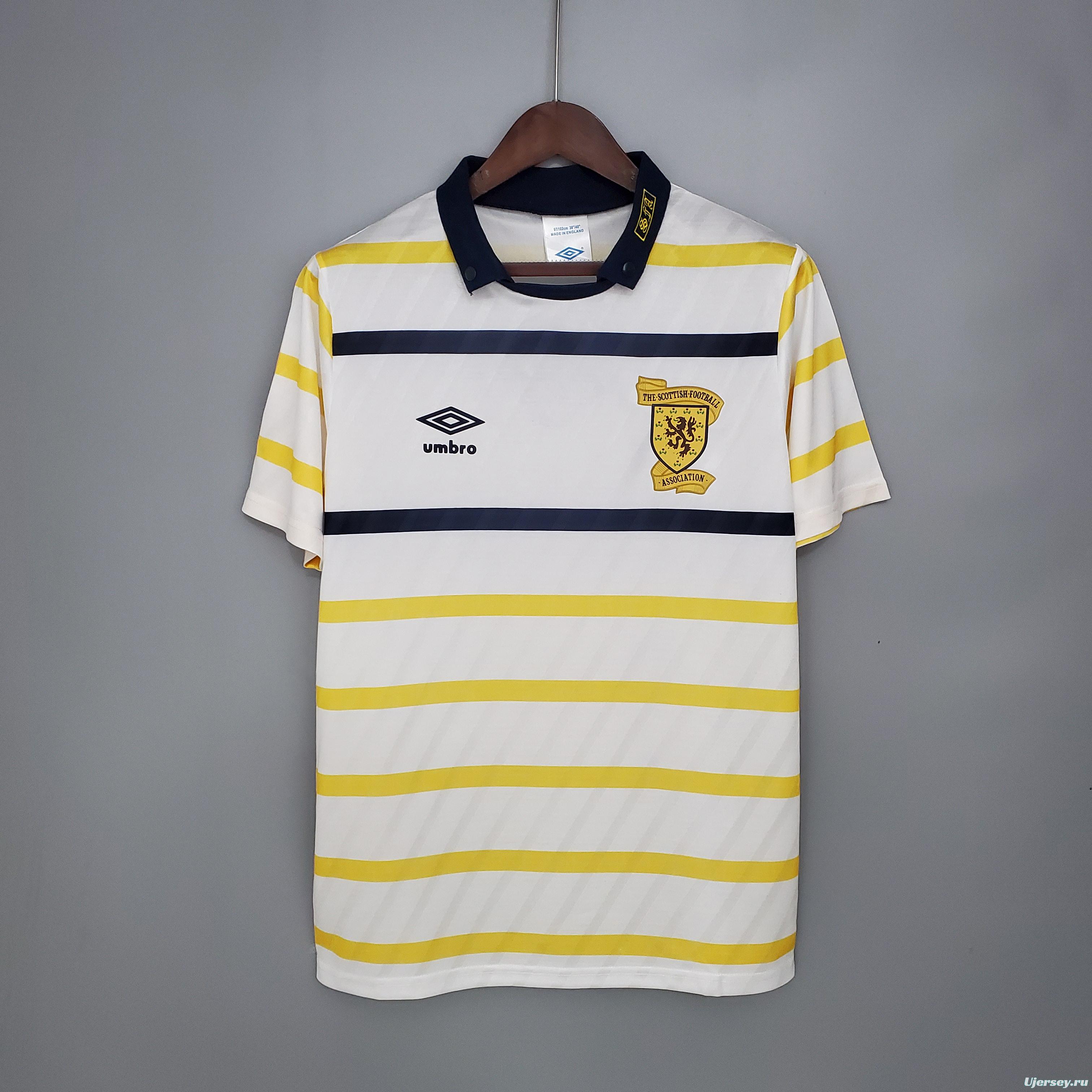 Retro Scotland 88/91 away Soccer Jersey