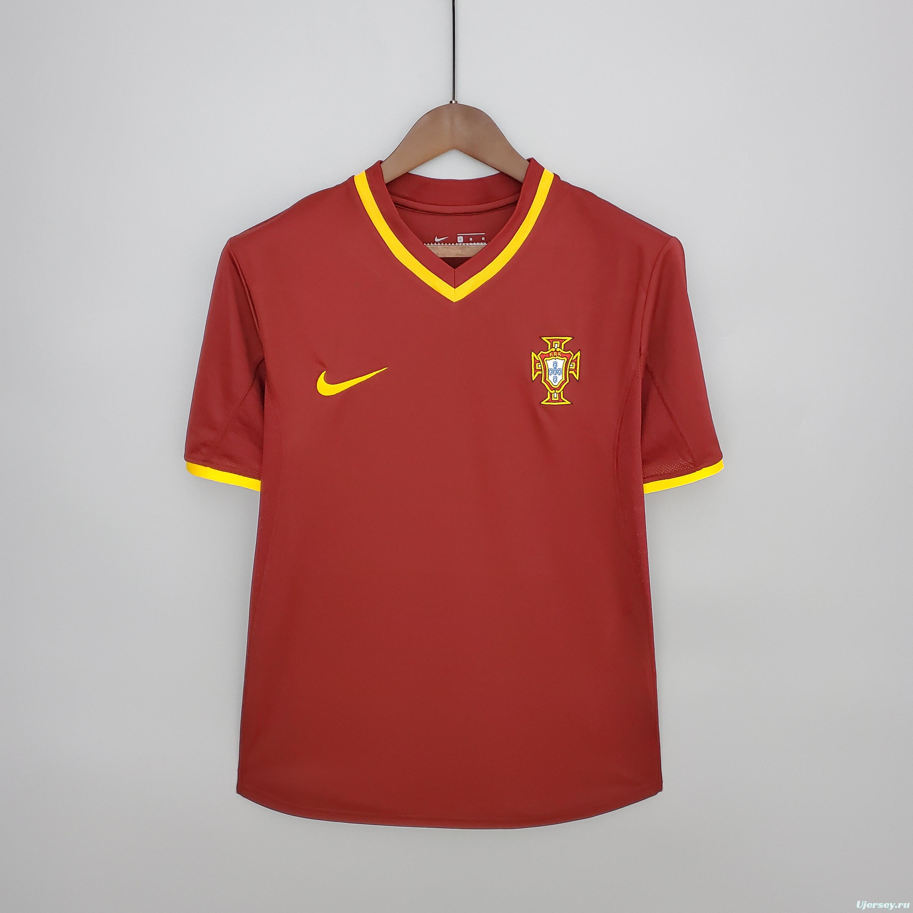 Retro 2000 Portugal home Soccer Jersey