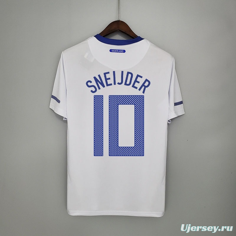 Retro Netherlands 2010 away Soccer Jersey