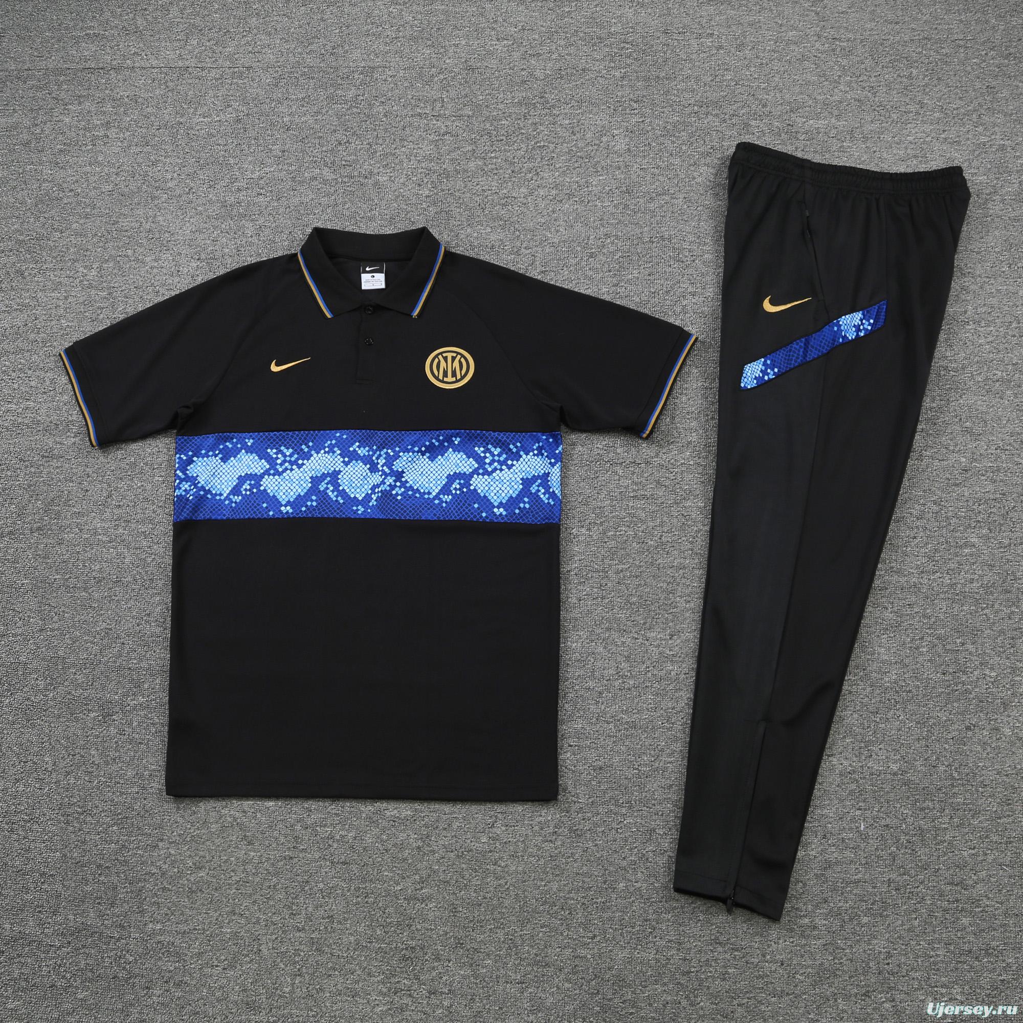 Inter Milan POLO kit black and blue pattern(not supported to be sold separately)