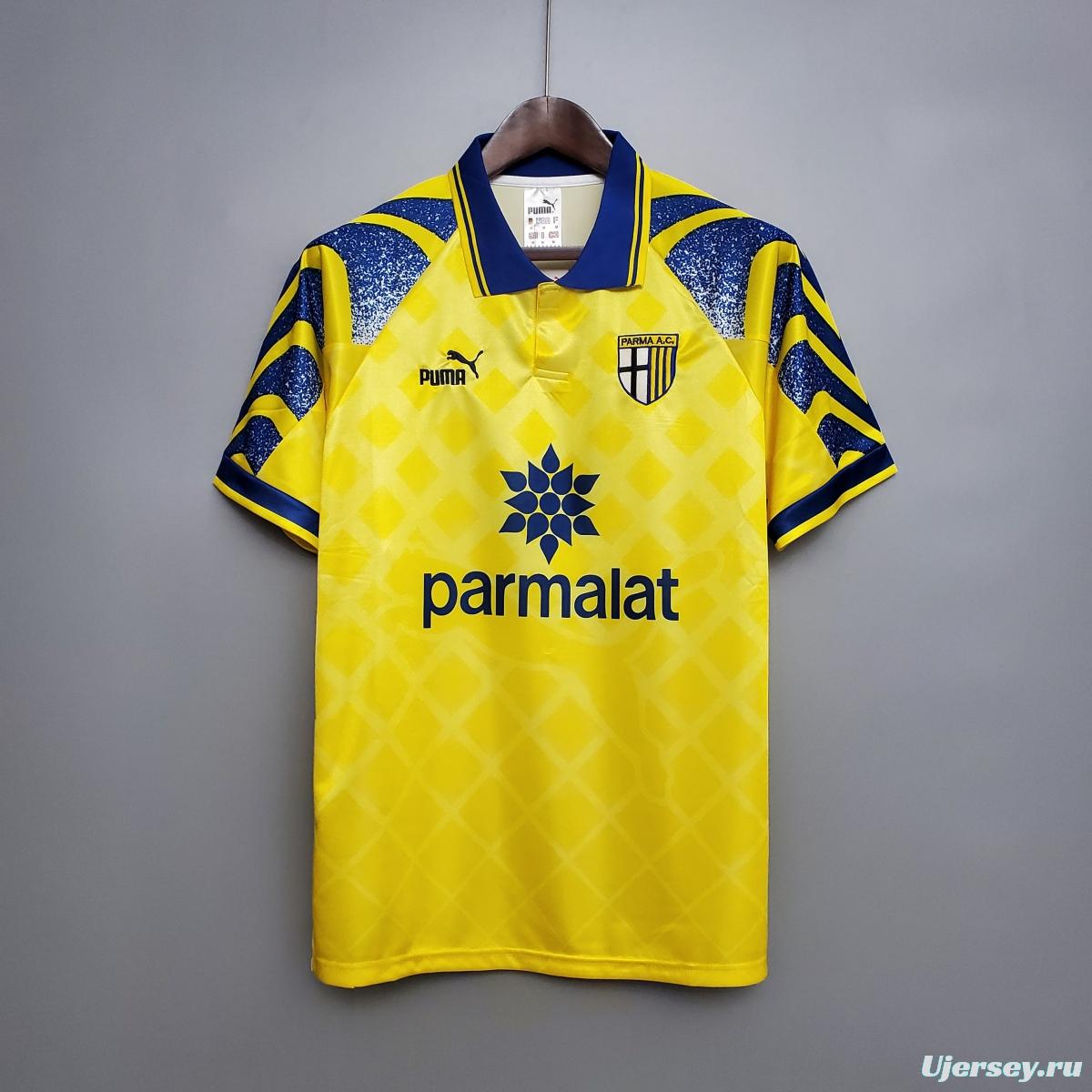 Retro Parma 95/97 Yellow Soccer Jersey