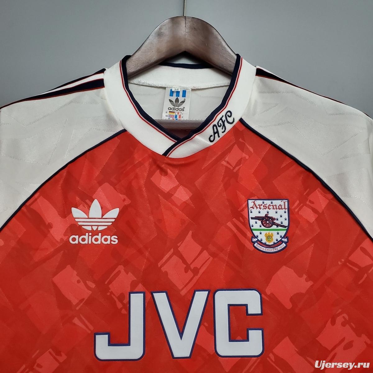 Retro 90/92 Arsenal home Soccer Jersey