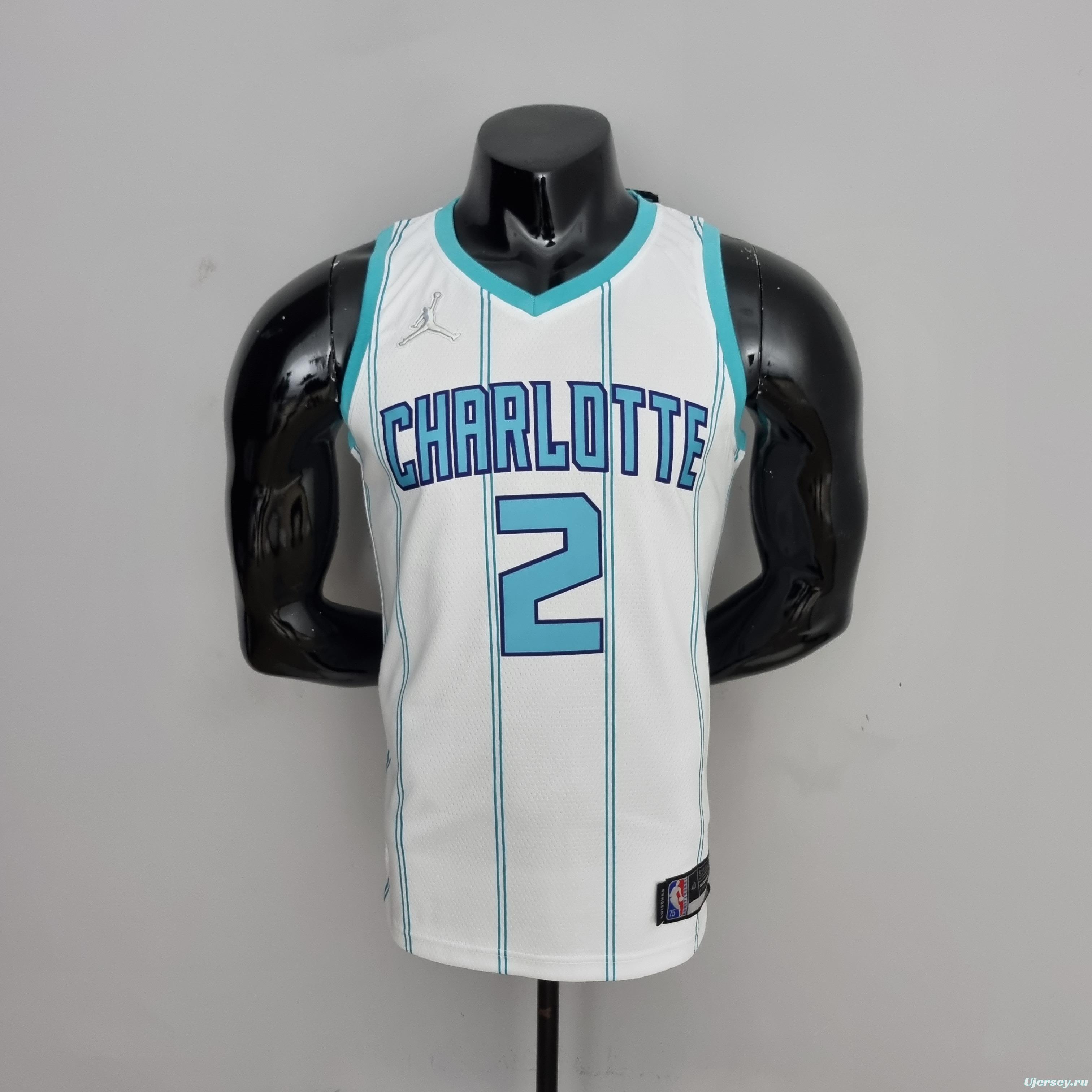 75th Anniversary Ball #2 Charlotte Hornets White NBA Jersey