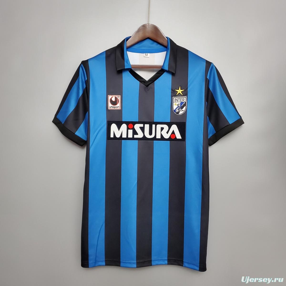Retro 88/90 Inter Milan home Soccer Jersey
