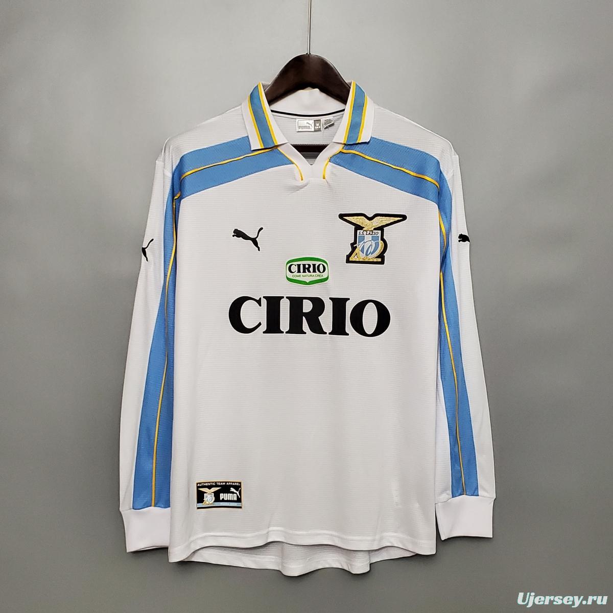 Retro 00/01 Lazio Long sleeve away Soccer Jersey