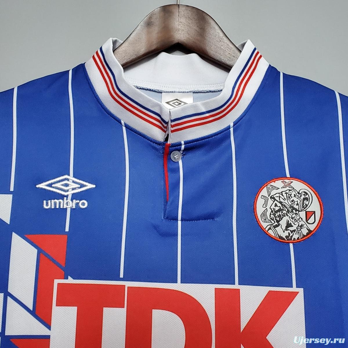 Retro 1990 Ajax away Soccer Jersey