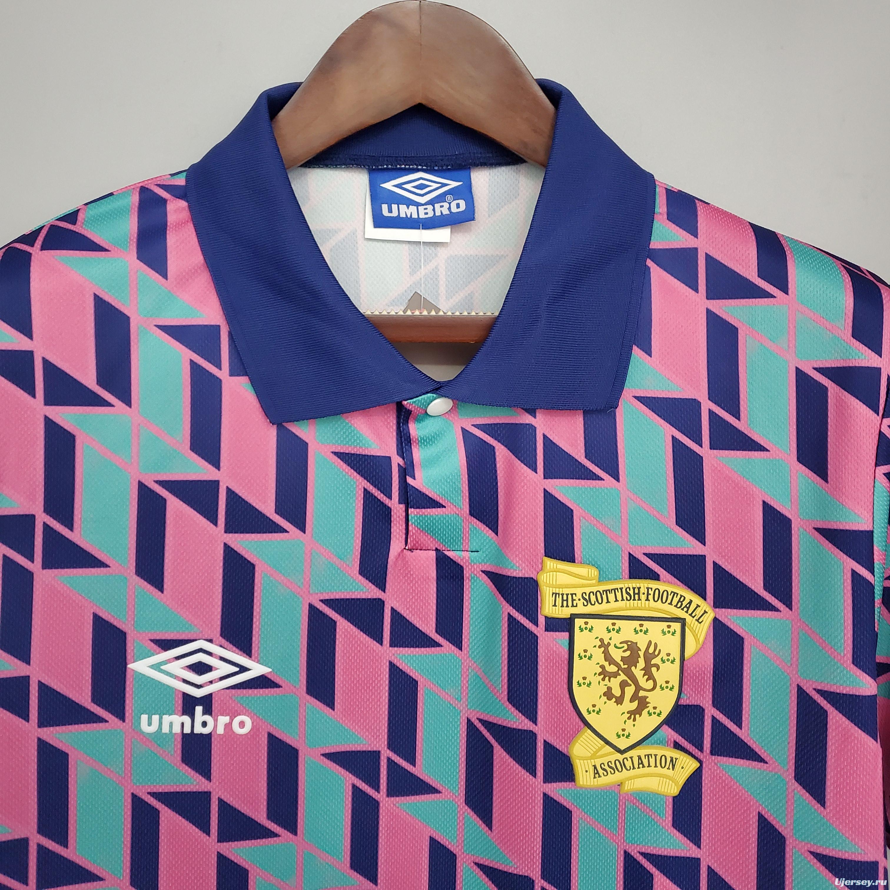 Retro Scotland 1988/89 away Soccer Jersey