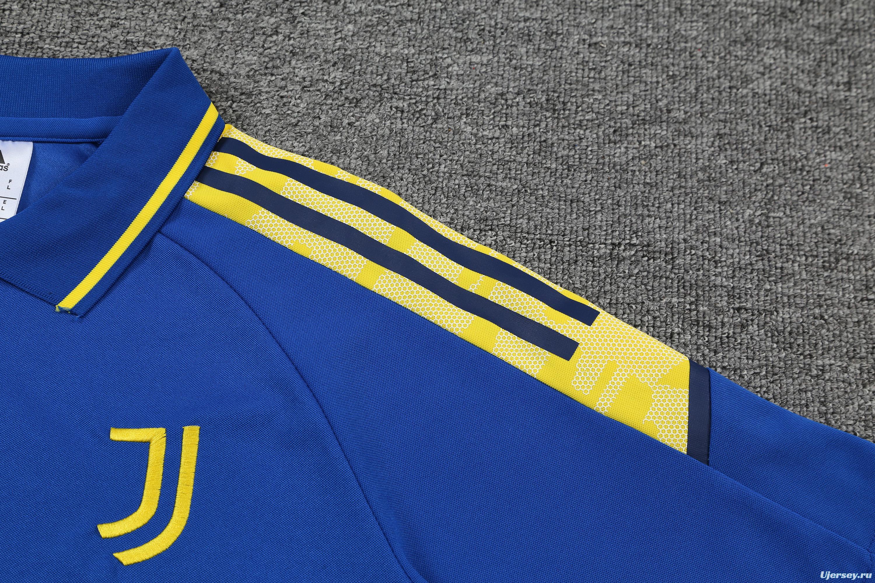 Juventus POLO kit blue and yellow stripes(not supported to be sold separately)