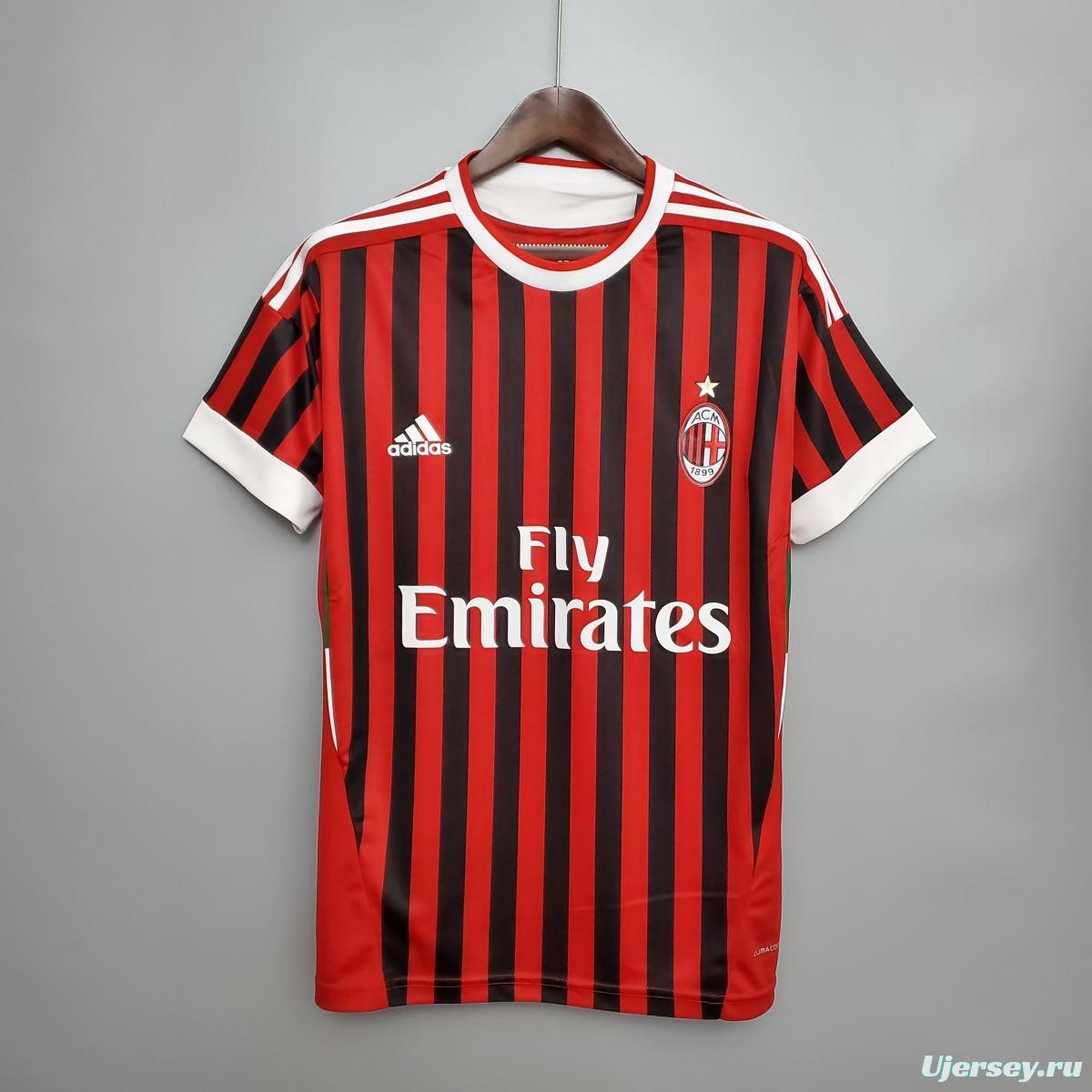 Retro 11/12 AC Milan home Soccer Jersey