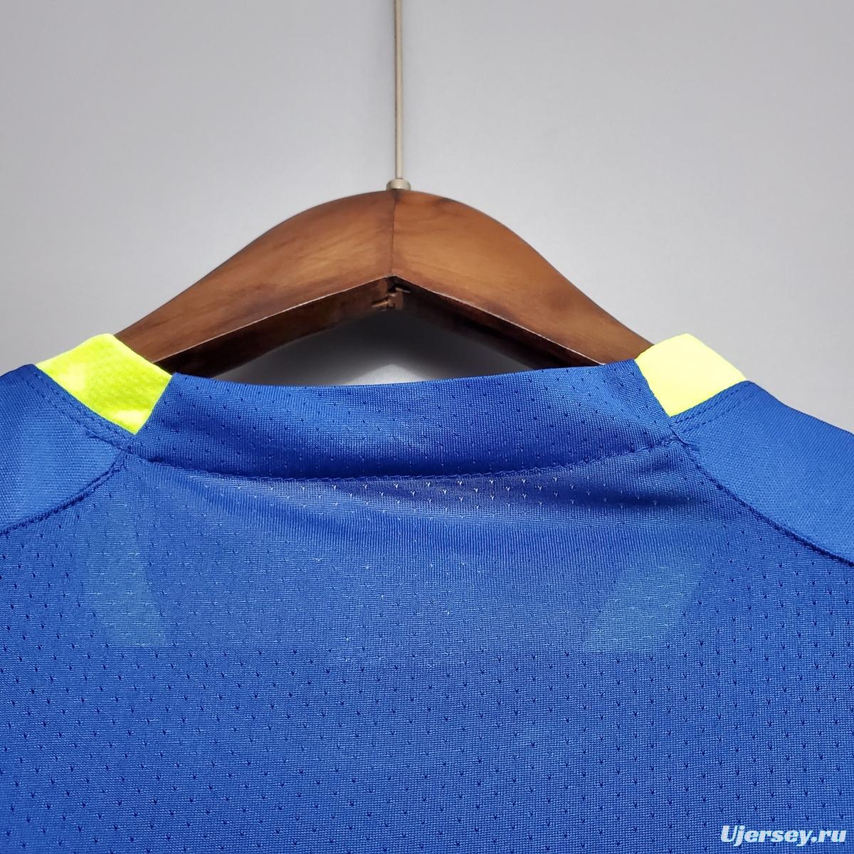 Brazil training suit blue Soccer Jersey