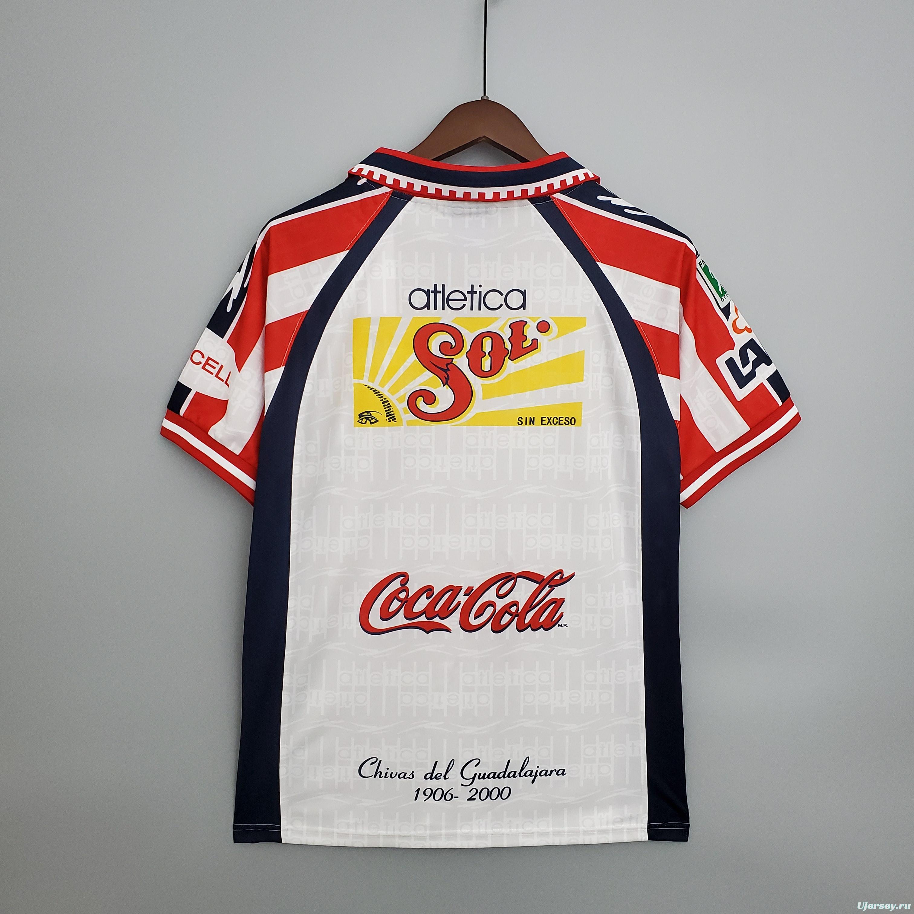 Retro 99/00 Chivas Guadalajara AWAY Soccer Jersey