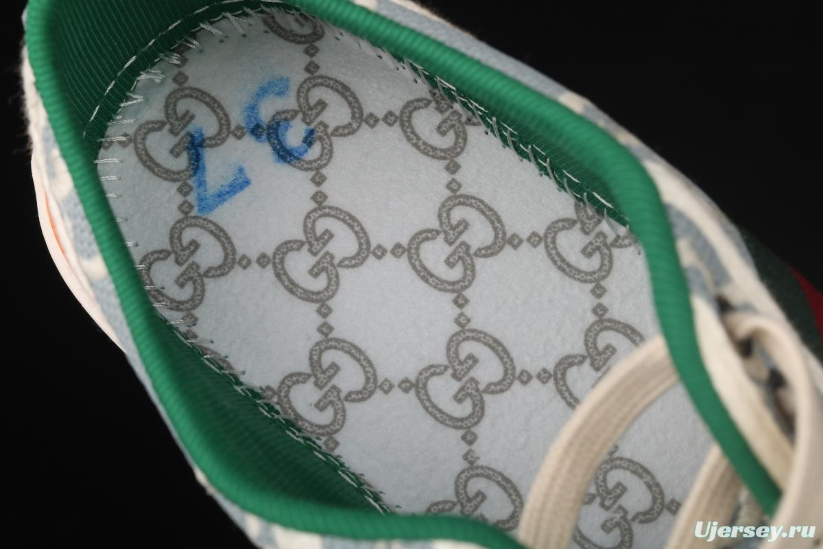 Gucci Tennis 1977 Print Sneaker canvas printed retro leisure sports board shoes
