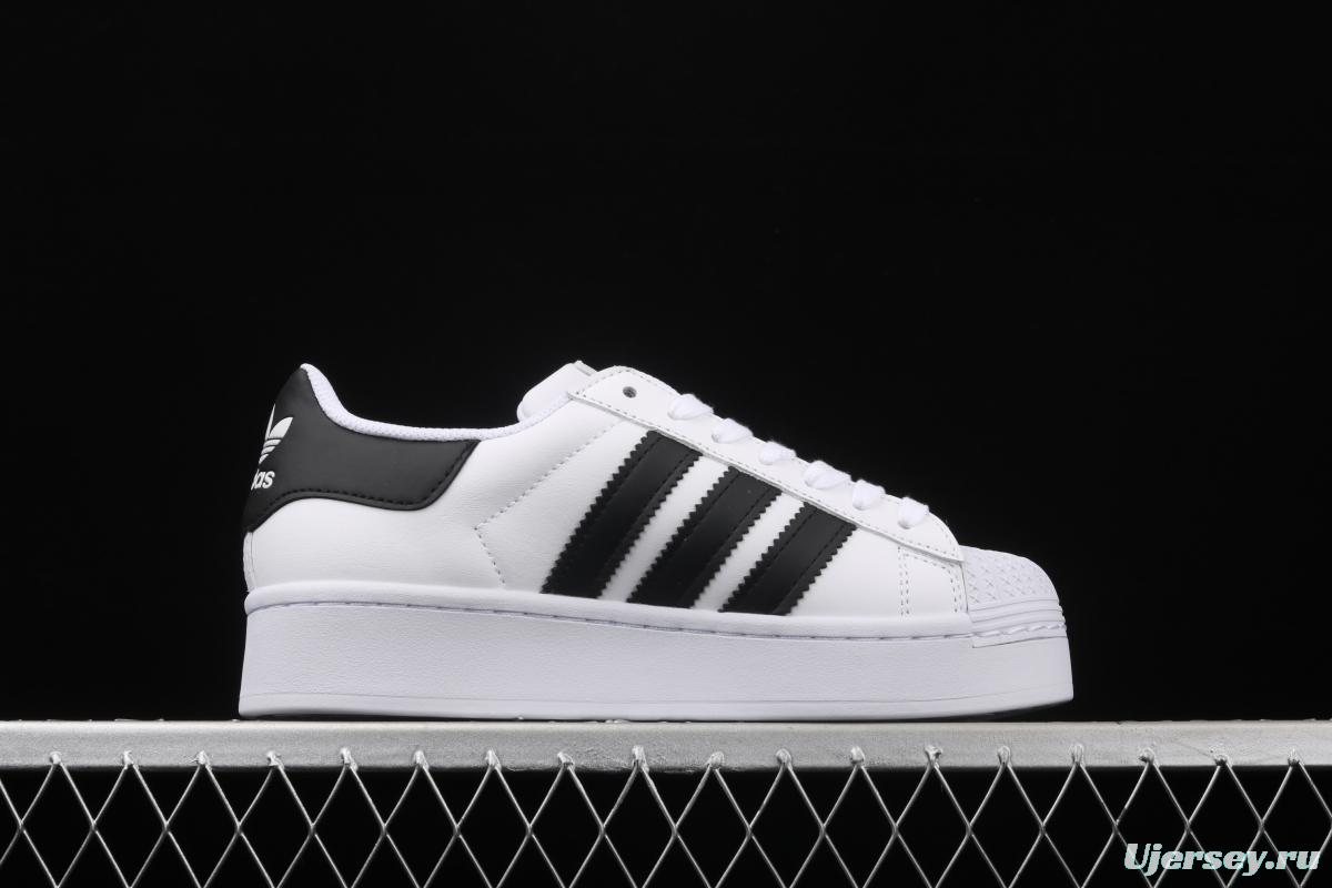 Adidas Superstar FW5771 shell head and thick soles raised casual board shoes