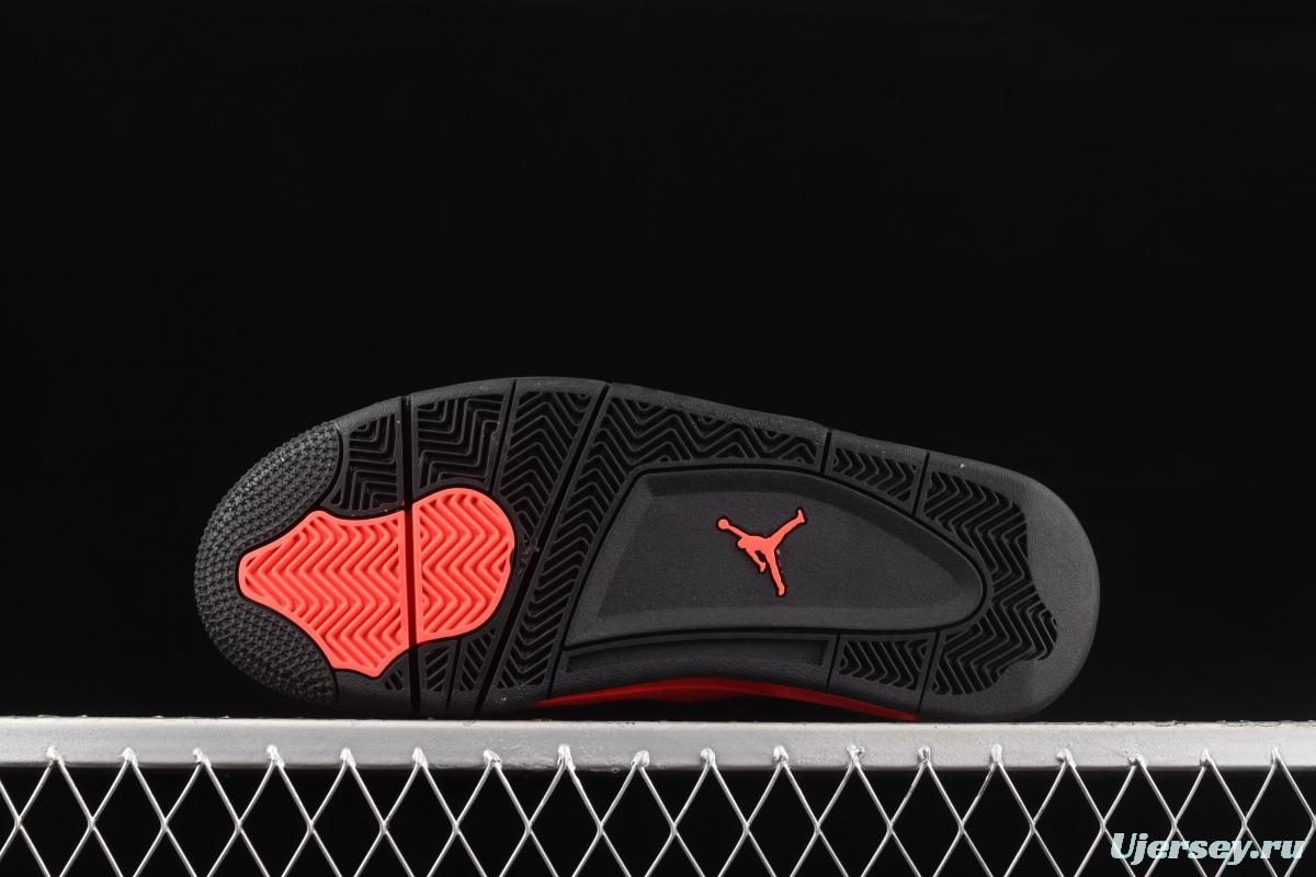 Air Jordan 4 Retro SE University Blue new black and red suede retro leisure sports culture basketball shoes CT8527-016