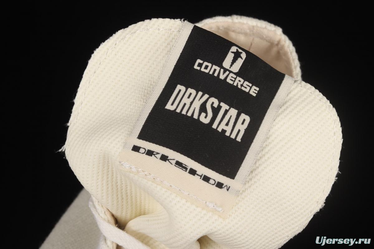 Converse x DRKSHDW international famous designer RickOwens launched a joint series of high-top casual board shoes A00132C.