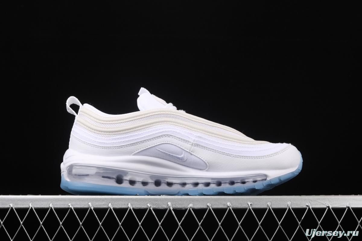 NIKE Air Max 97 White Lce QS pure white bullet air cushion running shoes CT4526-100