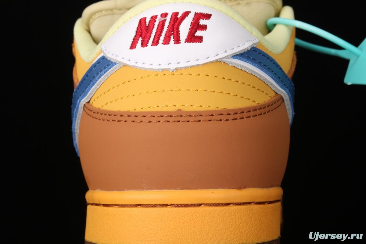 Nike DUNK Low Newcastle Brown Ale TS with the same yellow beer super-limited color matching Newscale low-top skateboard shoes 313170-741