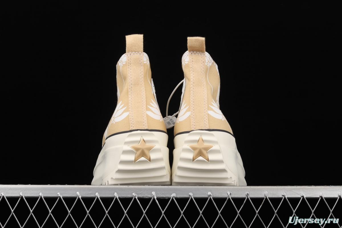 Converse Run Star Hike Converse Huaben fashion retro thick-soled sports shoes 171921C