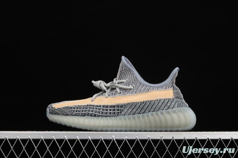 Adidas Yeezy 350 Boost V2 Ash Blue GY7657 Darth Coconut 350 second generation hollowed-out water wash tannin color BASF Boost original