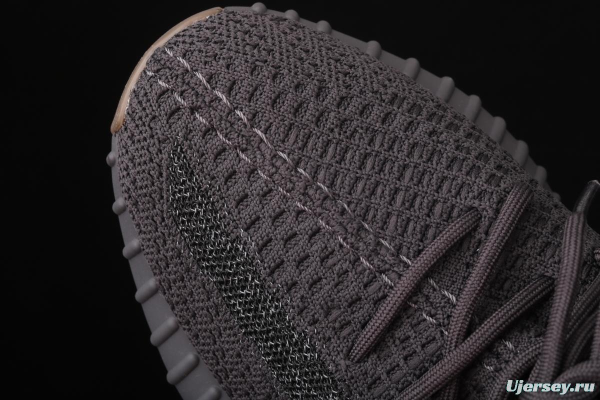 Adidas Yeezy Boost 350V2 Cinder FY4176 Darth Coconut 350 second generation hollowed-out side full of star cinder color matching