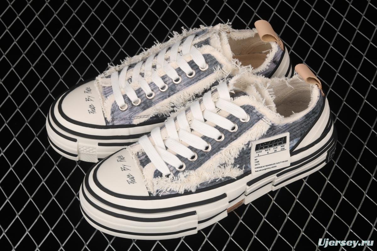 IMPACT x VESSEL G.O.P. LOW deconstructs overlapping thick-soled cork low-side high canvas vulcanized board shoes