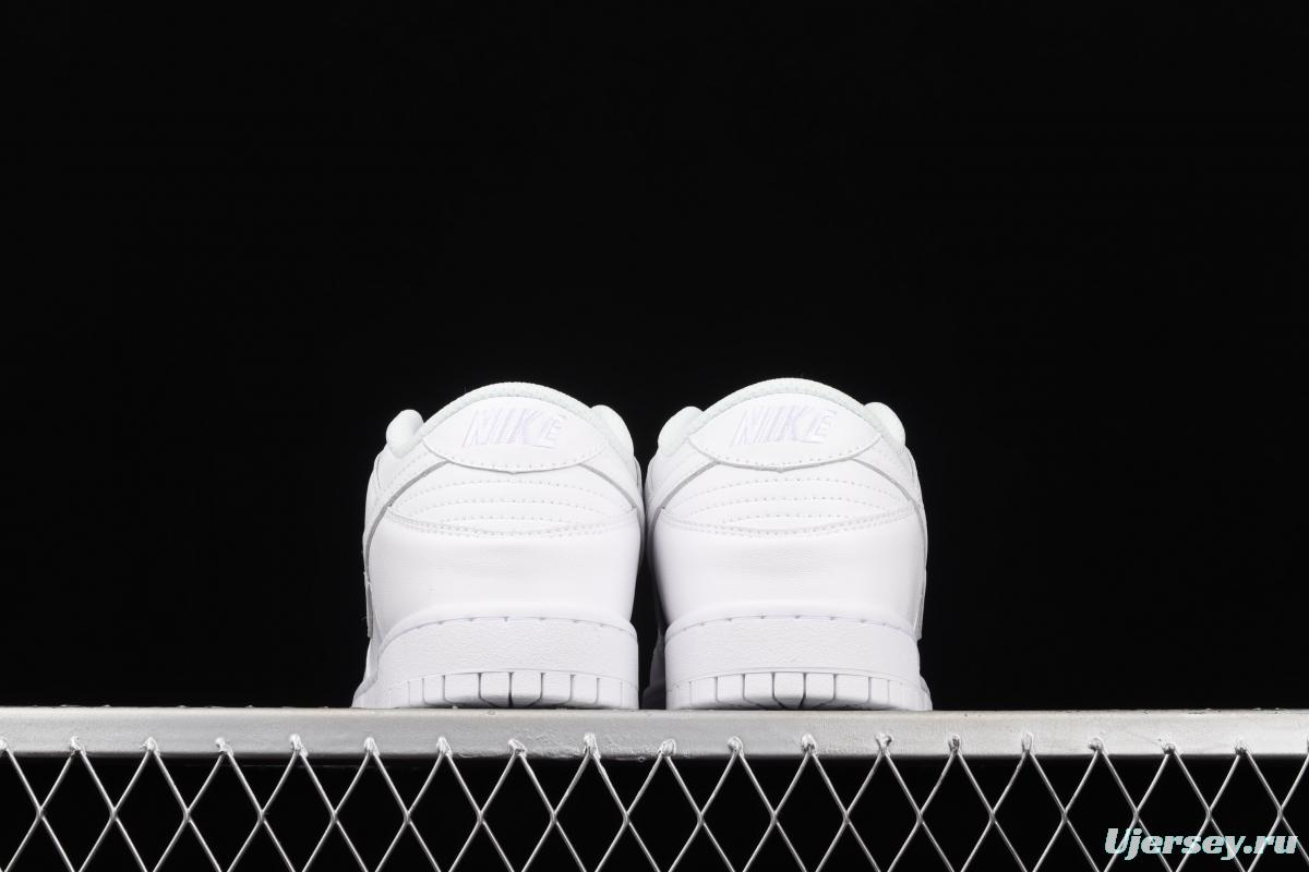 NIKE SB DUNK Low Prm pure white color SB buckle rebound fashion leisure board shoes DD1503-109