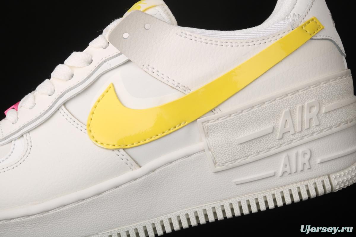 NIKE Air Force 1 ShAdidasow light weight heightened low-top board shoes CZ0375-100