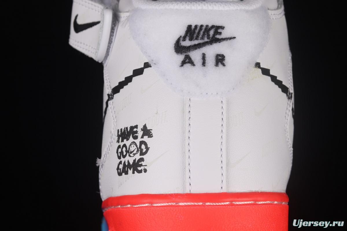 NIKE Air Force 11607 Mid Have A Good Game video game League of Legends skin luminous Zhongbang leisure board shoes DC3280-101