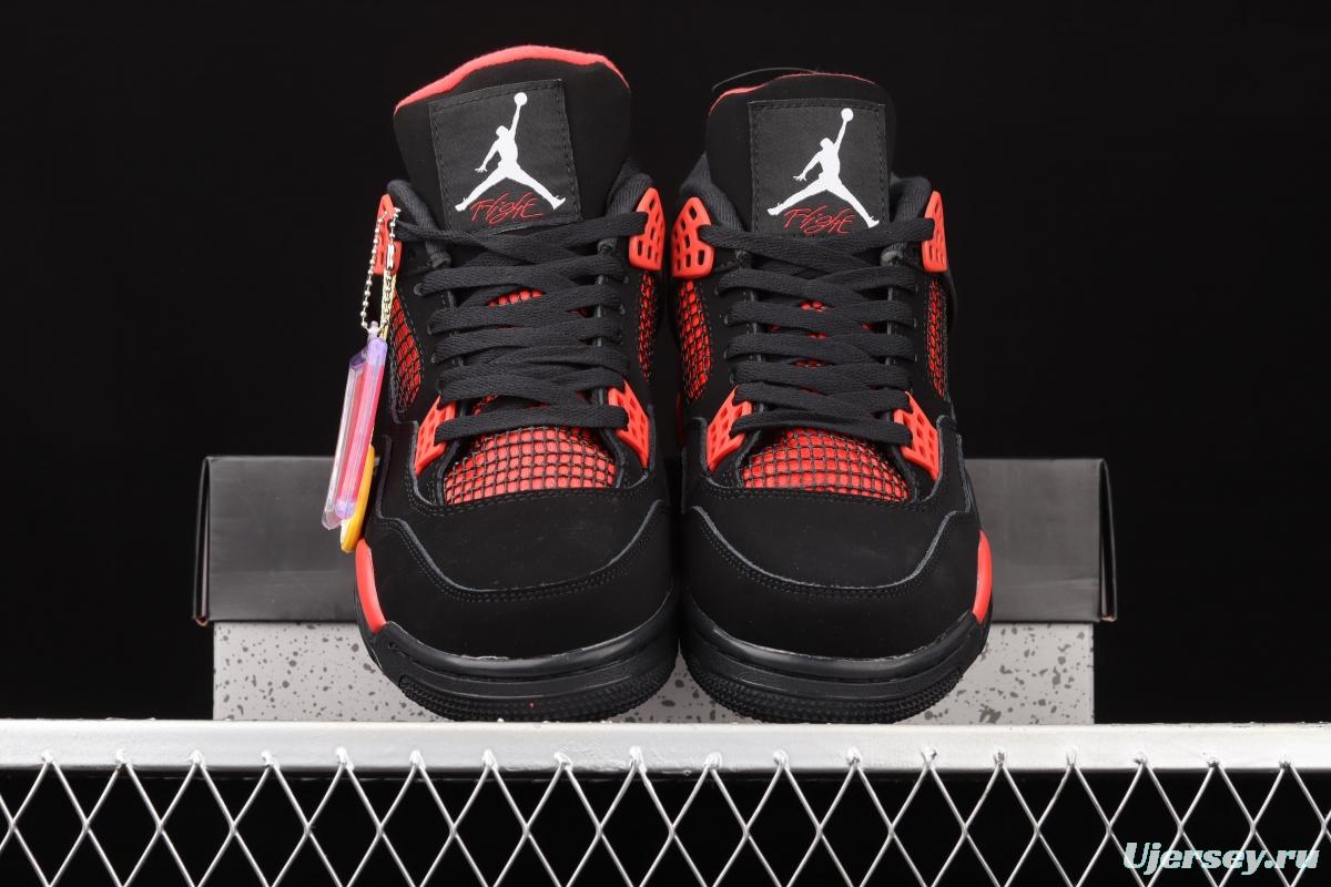 Air Jordan 4 Retro SE University Blue New Black and Red retro Leisure Sports Culture Basketball shoes CT8527-016