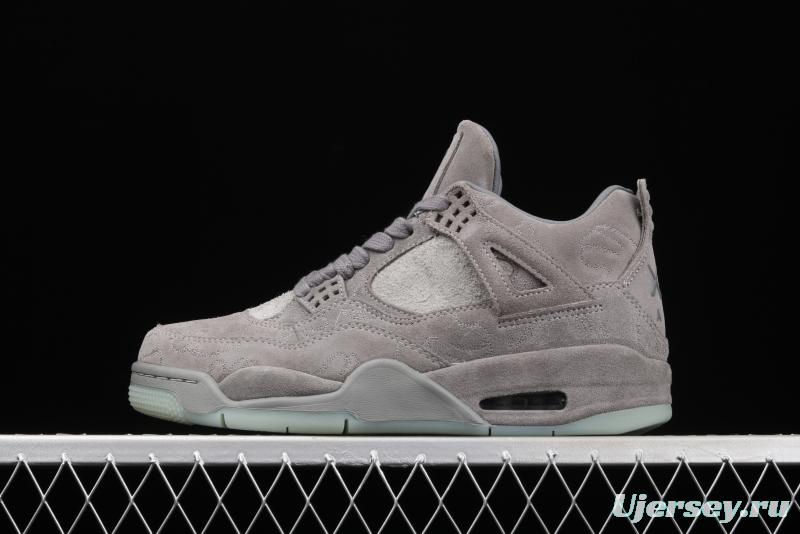 Air Jordan 4 Cool Grey cool gray suede night glossy soled basketball shoes 930155-003