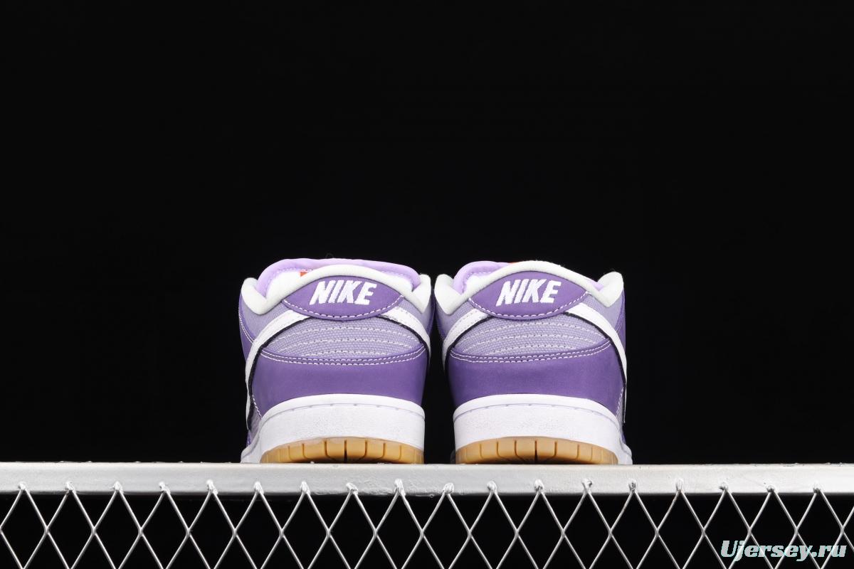 NIKE SB DUNK Low Prm secret purple color SB buckle rebound fashion casual board shoes DA9658-500