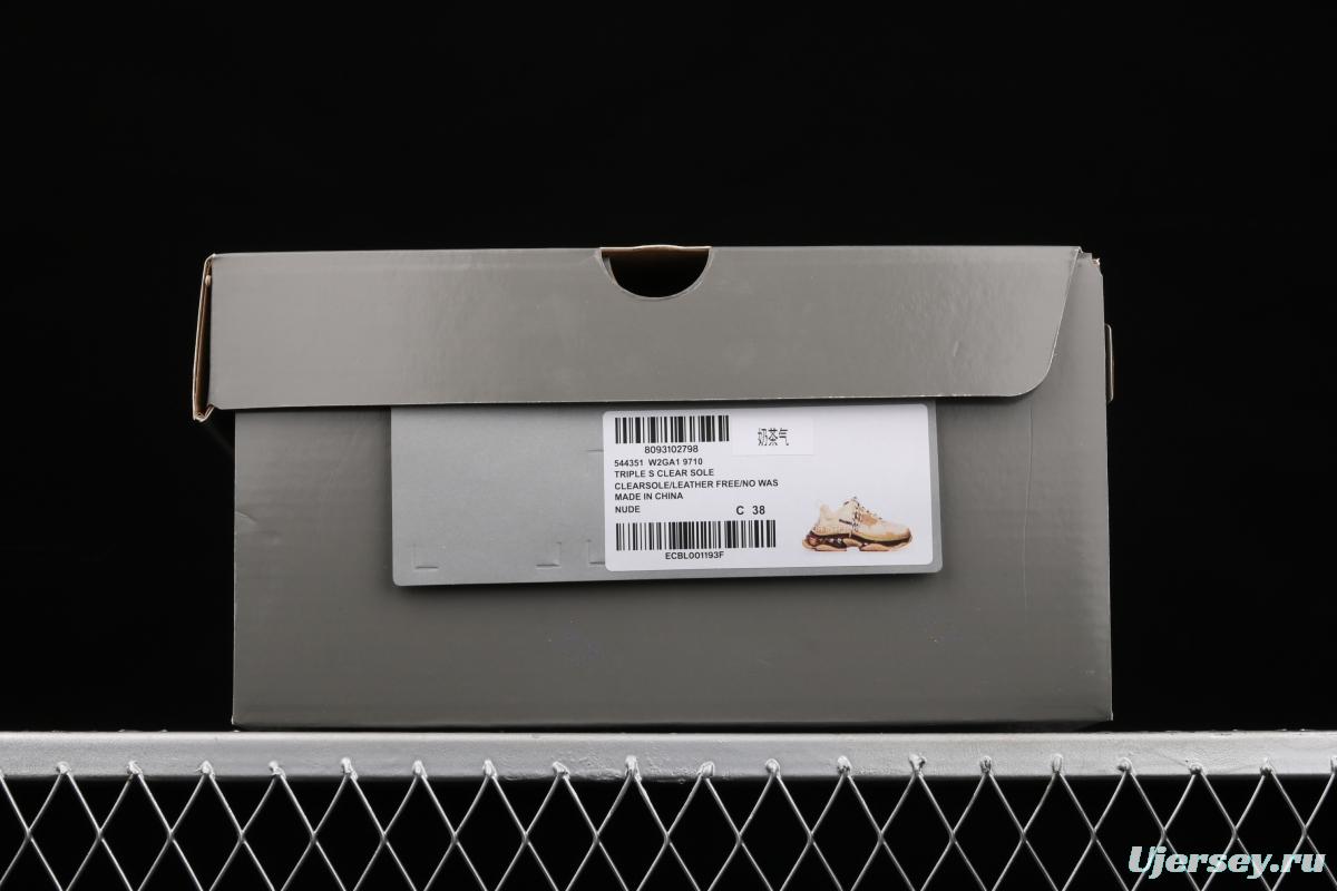 Balenciaga Triple S 3.0 full-combination nitrogen crystal outsole GA19710 for retro casual running shoes