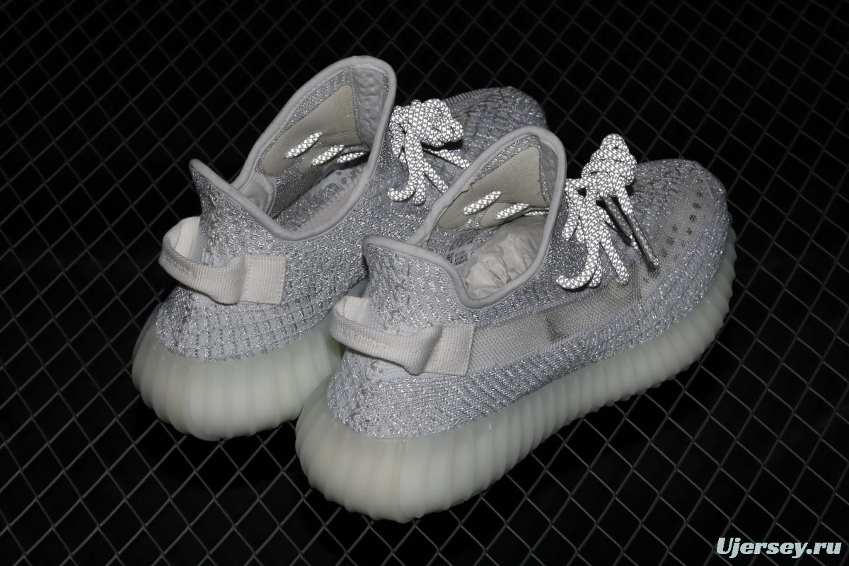 Adidas Yeezy Boost 350V2 Static EF2367 Darth Coconut 350 second generation hollowed-out silk star