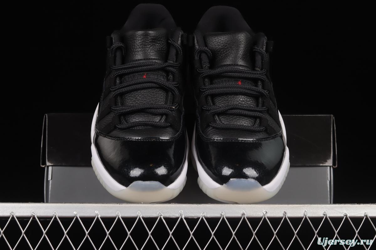 Air Jordan 11 Retro Low 72-10 1 Low Top Big Devil Sports Culture Basketball Shoes AV2187-001