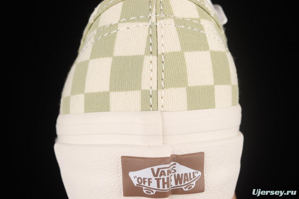 Vans Authentic Anaheim series classic green and white checkered low-top casual board shoes VN0A5HZS9F0