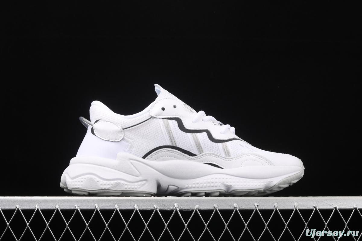 Adidas Originals Ozweego EF4287 Darth clover retro 3M reflective breathable running shoes