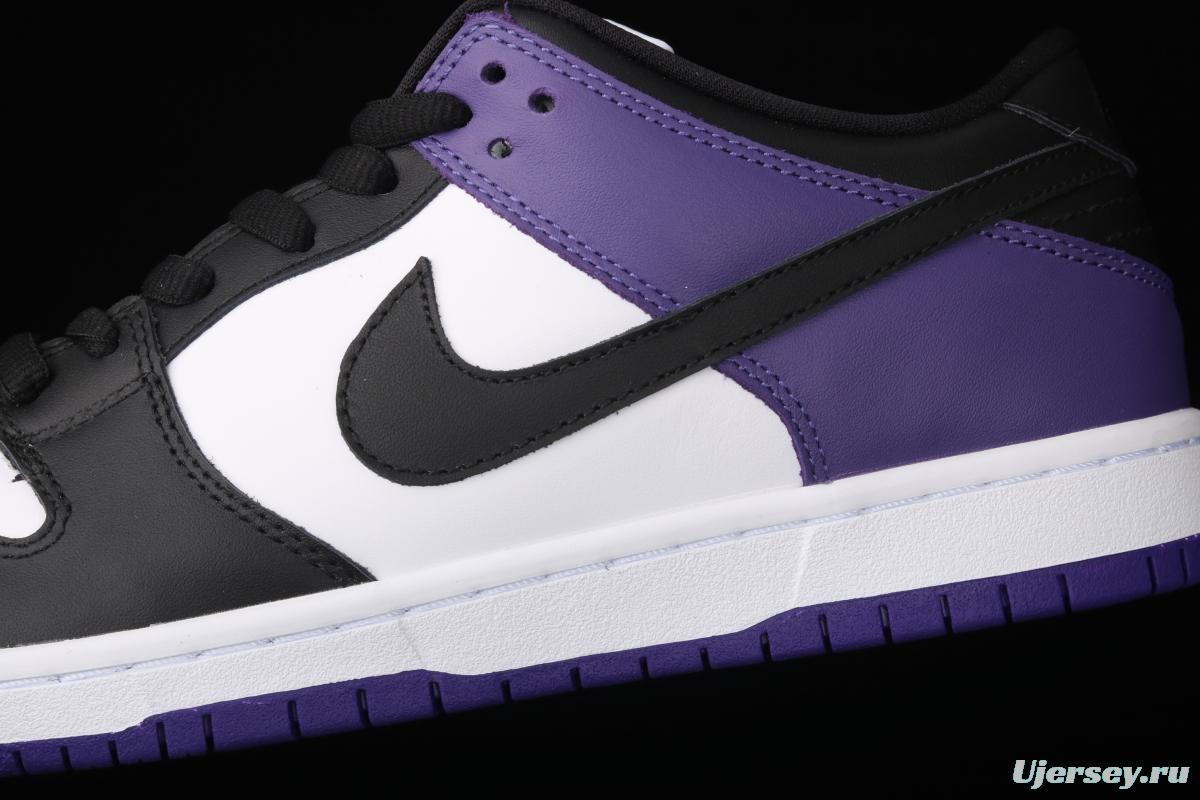 NIKE SB DUNK Low Court Purple black and purple North Carolina low-top leisure sports skateboard shoes BQ6817-500