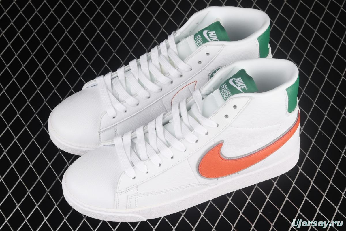 Stranger Things x NIKE Blazer Mid QS HH Trail Blazers high-top leisure sports board shoes CJ6101-100