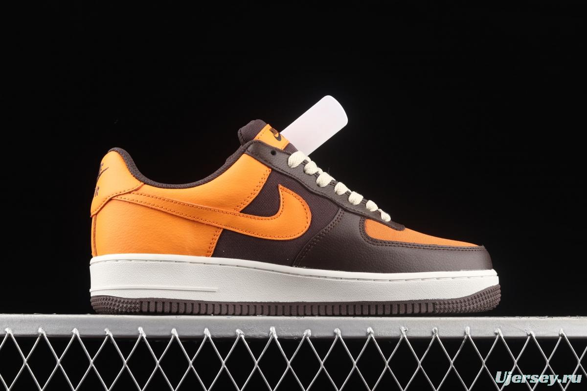 NIKE Air Force 11607 GORE-TEX black and brown low-top casual board shoes DO2760-220