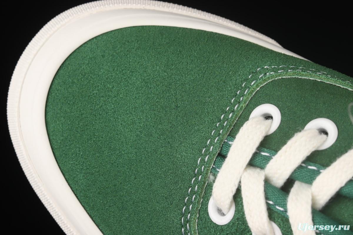 Vans OG Authentic Lx green suede vulcanized low upper shoes VN0A4BV94JG