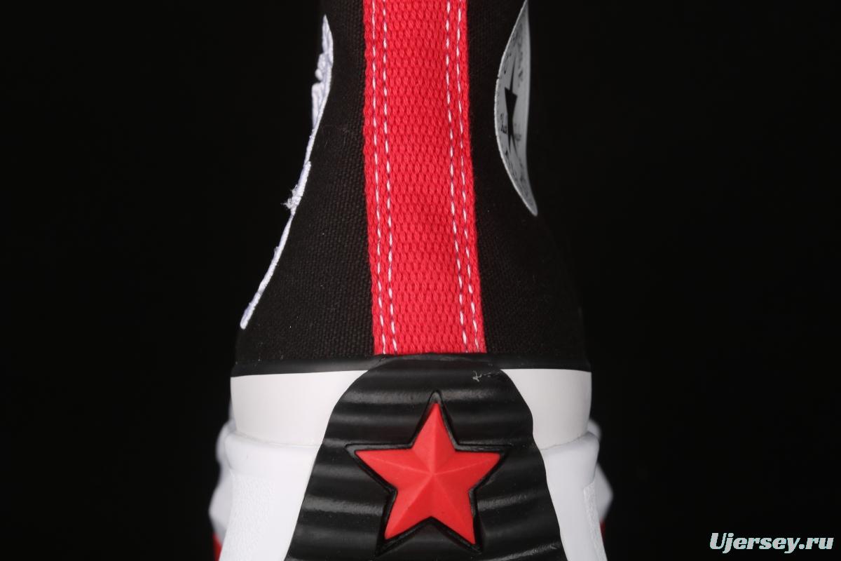 Converse x Keith Hatding Run Star Hike Muffin thick sole Artist Joint style High-top Leisure Board shoes 171859C