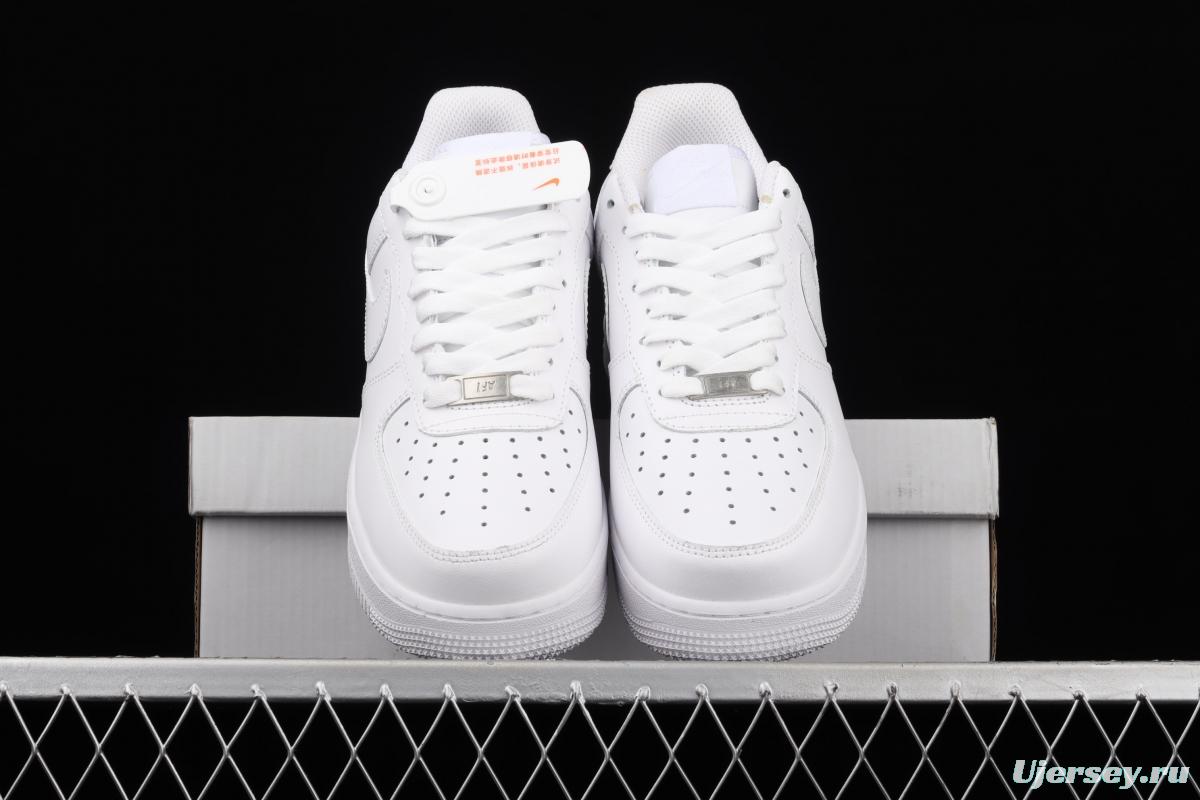 NIKE Air Force 1'07 Low classic all-white low-top leisure sports shoes 315122-111,