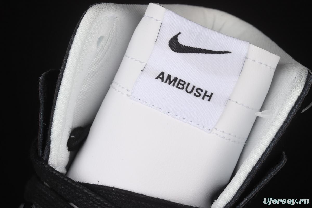 Ambush x NIKE DUNK High Black black and white panda high-top casual board shoes CU7544-001