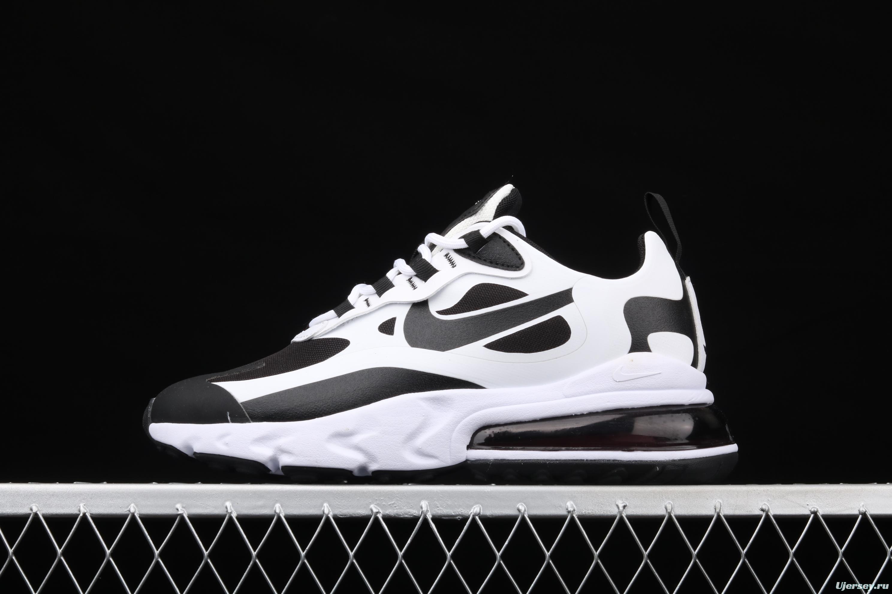 NIKE Air Max 270React new high-frequency mesh function half-palm air cushion running shoes CT1646-100