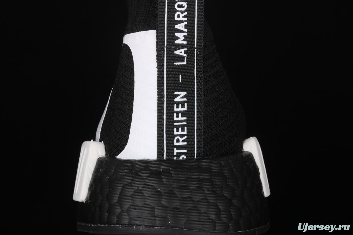 Adidas NMD CS1 competes for Cloud Black EG7539 stretch knitted sock shoes