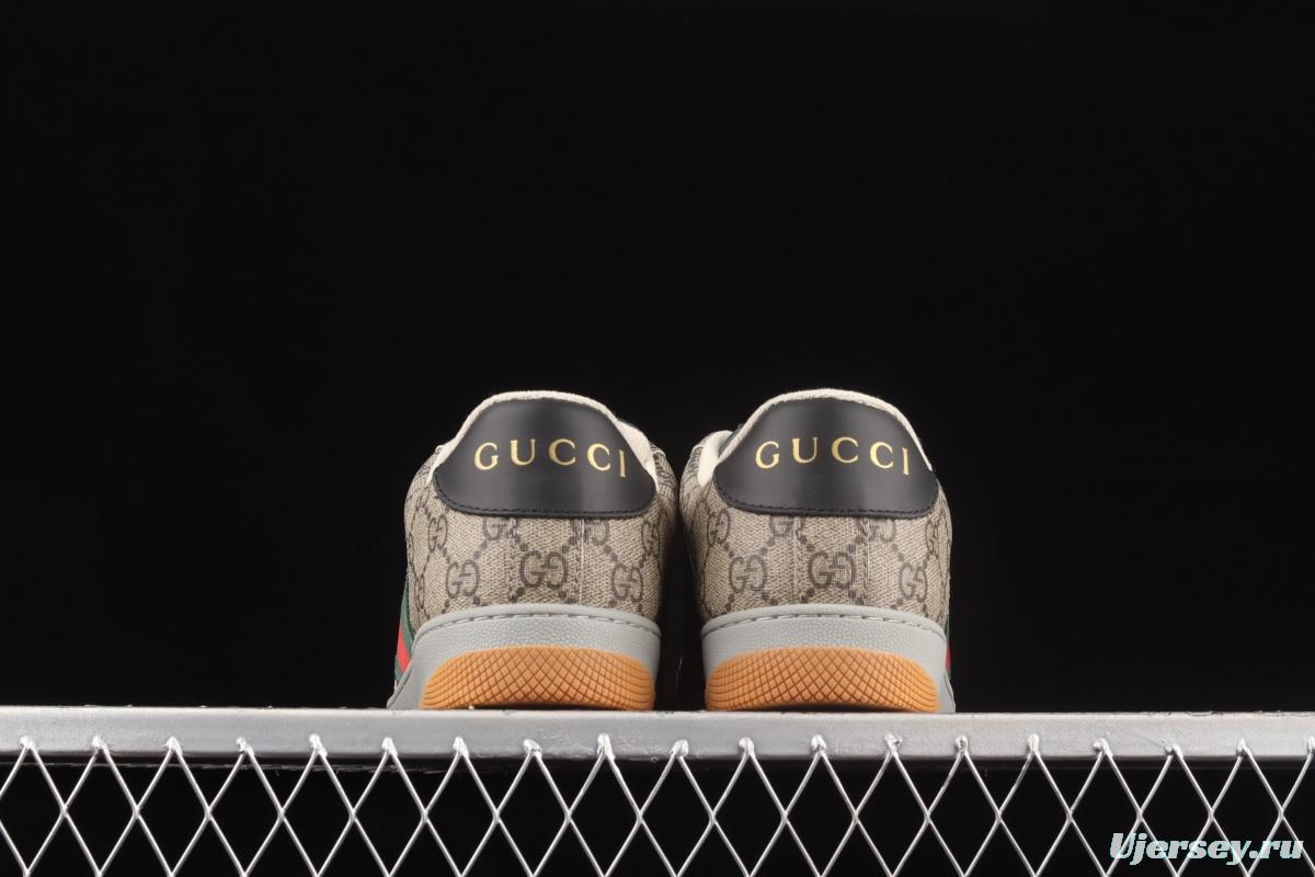 Gucci Distressed Screener Sneaker classic daddy shoes A39G09064