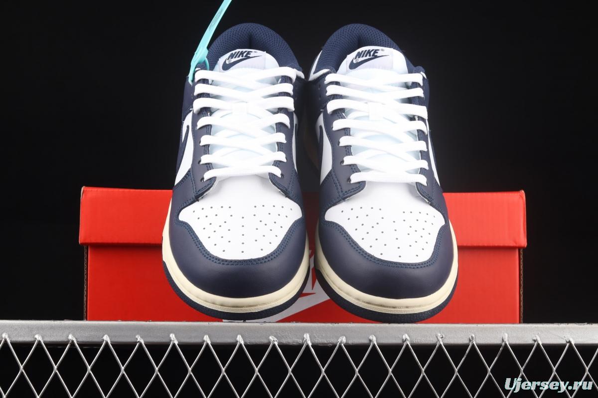 NIKE SB DUNK Low Navy Blue navy blue color SB buckle rebound fashion casual board shoes DD1503-115