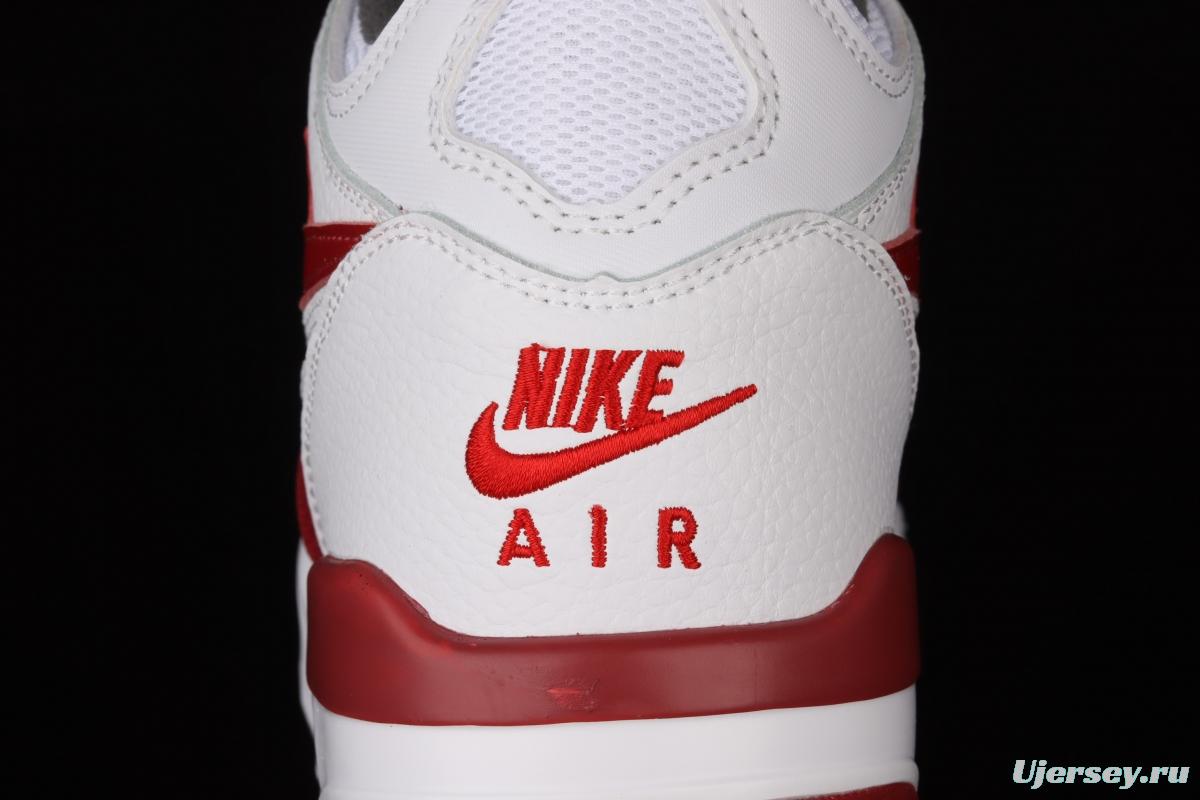 NIKE Air Flight 89 white and red air cushion basketball shoes DD1173-100