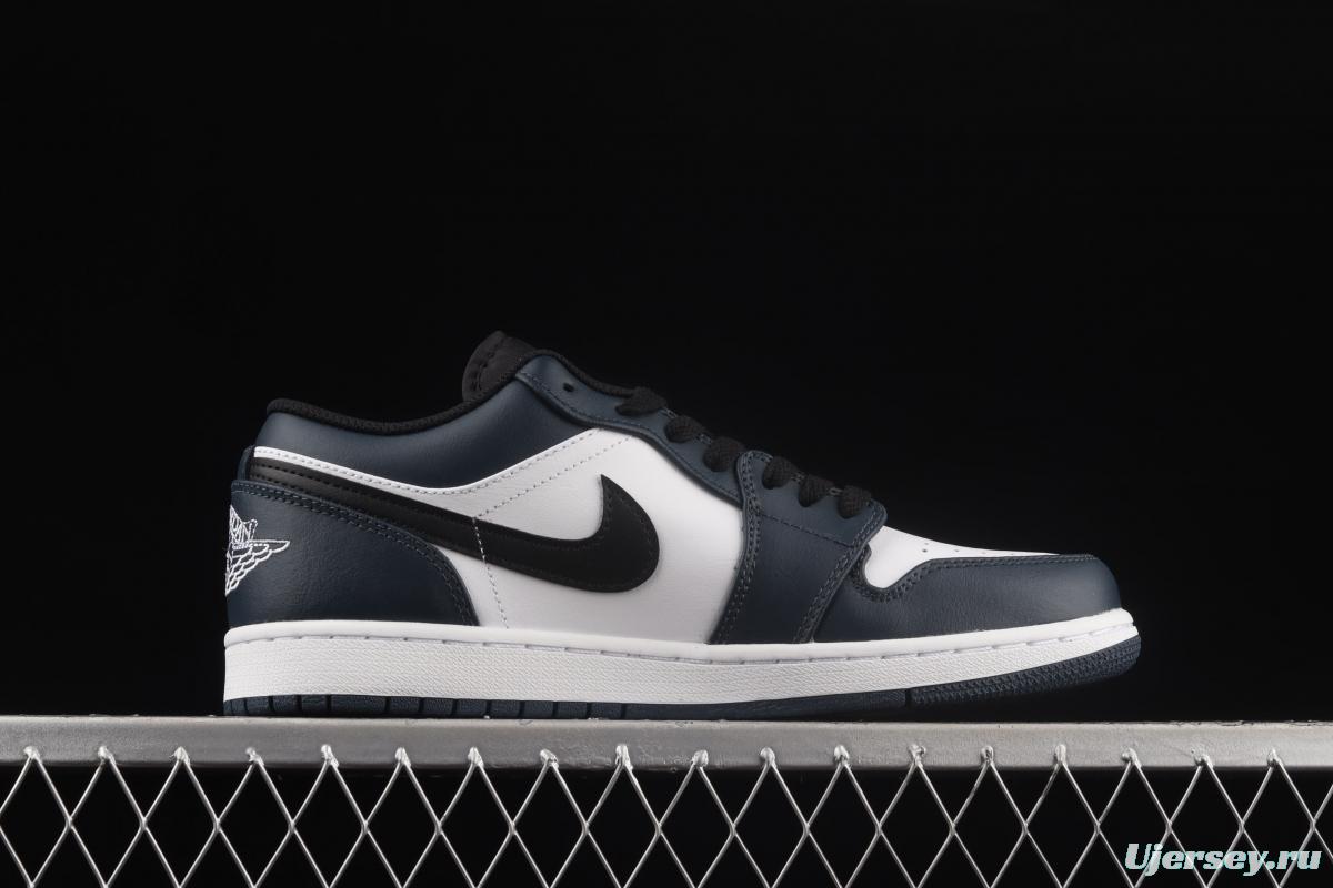 Air Jordan 1 Low Dark Teal Green Orchid low side Culture Leisure Sports Board shoes 553558-411